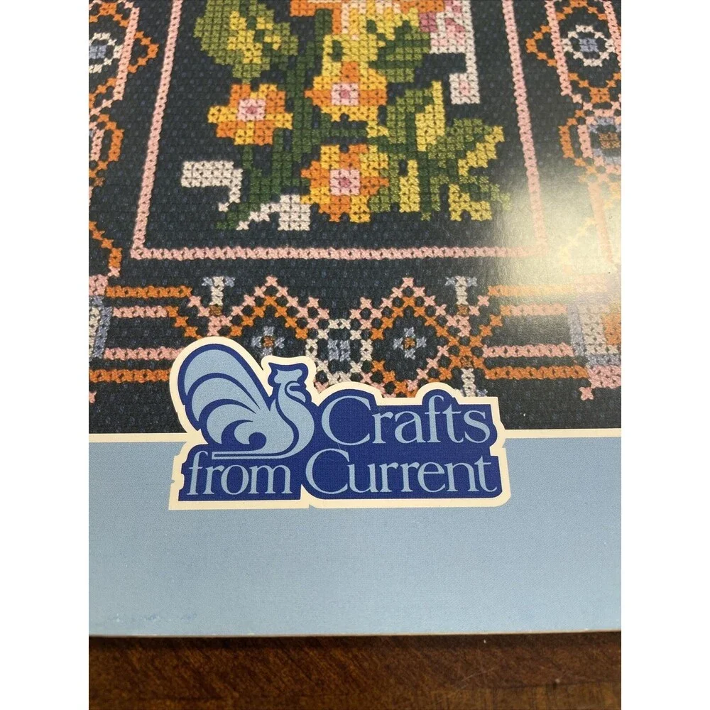 Vintage 1982 Designs For Counted Cross Stitch Booklet Crafts from Current Inc